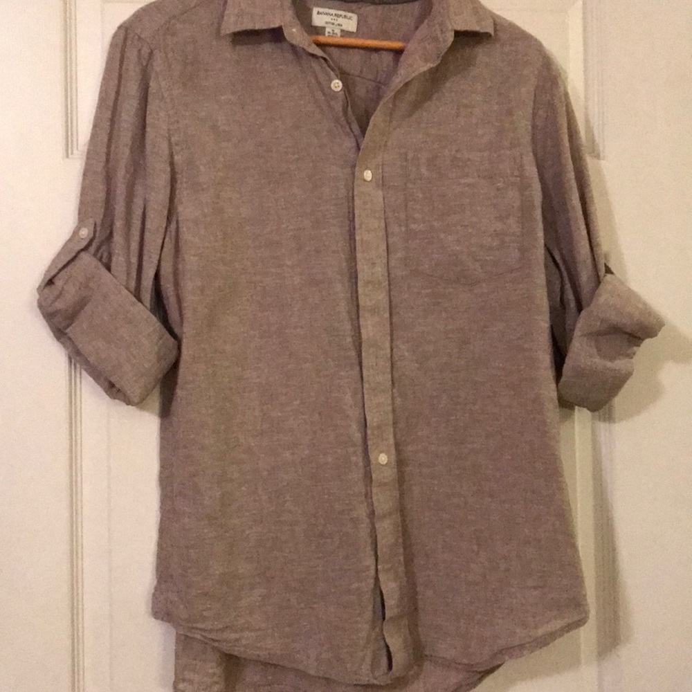 Men’s Banana Republic Linen Button Down Shirt